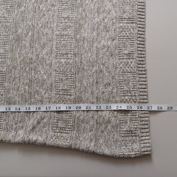Tradition Heather Beige Textured Knit Vintage Sweater - Picture 14 of 16